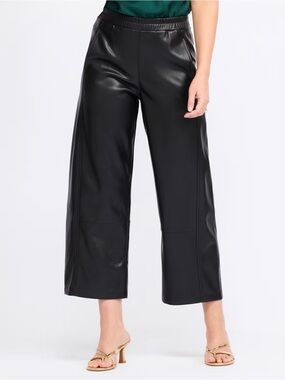ALLIE ROSE Tia Wide Leg Black Pant - L